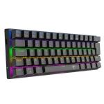 Teclado Usb Gamer Mecanico Arena Rainbow Preto Brown T-dagger