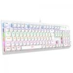 Teclado Usb Gamer Mecanico Axis Branco Rgb Swt Marron T-dagger