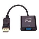 Cabo Adaptador Displayport X Vga Femea Preto Jc-cb-dvga F3