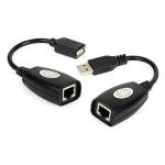 Cabo Adaptador Extensor Usb 2.0 P/ Rj45 Cat5-5e-6 Fca-90 Feasso