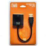 Cabo Conversor Hdmi X Vga Femea Sem Audio Adp-002bk Pluscable