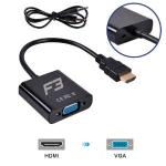 Cabo Conversor Hdmi X Vga Femea C/ Audio Jc-ad-hm/vga F3