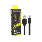 Cabo De Dados Micro Usb V8 1,2mt Flat Preto Chip Sce