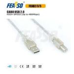 Cabo De Impressora Usb 2.0 5mt Cristal Fcab5 Feasso