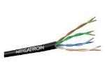 Cabo De Rede / Cftv Cat5e Preto 4p 24awg 100% Cobre Cx 305 M. Megatron