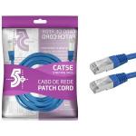 Cabo De Rede Patch Cord Cat5e 10mt Azul Ftp Chipsce