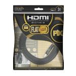 Cabo Hdmi X Hdmi 3 Mt 2.0 4k Hdr 19p Flat Gold Chip Sce