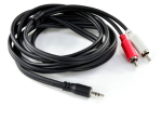 Cabo P2 / Rca 1m Macho 28awg Puro Cobre P2r35-1 Pcyes