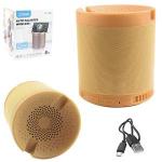 Caixa De Som Bluetooth Radio / Sd / Usb Dourado Lt-q3 Lotus