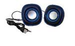 Caixa De Som Usb 5w Preto/azul D-015