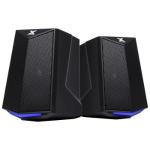 Caixa De Som Gamer Usb Crusade Led Azul 6w Preto Cxgcr6w Vinik