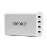Carregador Cel 3 Usb 2.0 Quick Charge 40w If4u-sq340 Exbom