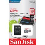 Cartao De Mem. Micro Sd 128gb Ultra Cl10 100 Mb/s C/adap.sandisk* Bcen