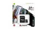 Cartao De Mem. Micro Sd 64gb Cl10 Canvas Select Plus C/ Adap Kingston