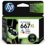 Cartucho De Tinta Hp 667xl Tricolor 3ym80al