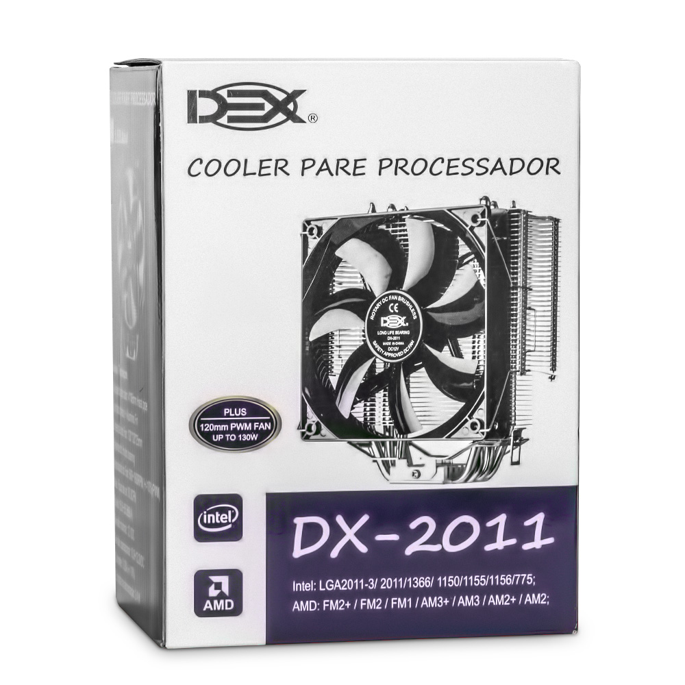 Cooler P/cpu Universal Intel/amd Com Led Vermelho Dx-2011