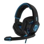 Fone Headset Gamer P2+usb Preto/azul C/led Fone-706 Feasso