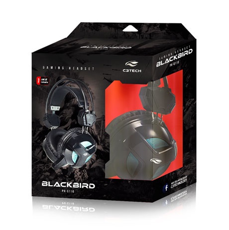 Fone Headset Gamer P2 Blackbird Dual Ph-g110bk C3tech