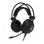 Fone Headset Gamer P2 (2x) + Usb + Adap P3 Rgb Crusader Fortrek