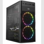 Gabinete Gamer Mid Tower 2 Fans Rgb Vela M4 Preto Kwg