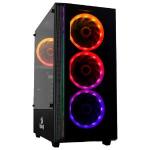 Gabinete Gamer Mid Tower Grapple Preto Rgb Gc-607bk Redragon