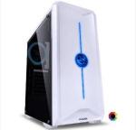 Gabinete Gamer Mid Tower Led 7 Cores Nova Branco Novbc7c1fca Pcyes