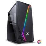 Gabinete Gamer Mid Tower Lynx Preto Led Frontal Rgb Vinik