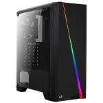 Gabinete Gamer Mid Tower Rgb Cylon Preto Aerocool