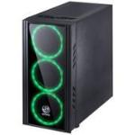 Gabinete Gamer Mid Tower Saturn Preto 3fans Green Lat Acrilico Pcyes