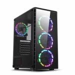 Gabinete Gamer Pryzmat Rgb 4fans/lateral E Frontal Vidro Liketec