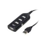 Hub Usb 4 Portas 3 Superior 1 Frontal Preto Jarra Exbom