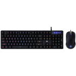 Kit Teclado E Mouse Com Fio Gamer Preto Km200 Hp