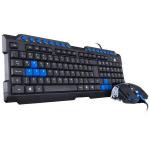 Kit Teclado E Mouse Gamer Usb Azul Vgc-01a Vinik