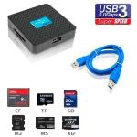 Leitor De Cartao Usb 3.0 Preto Jc-lt3.0 F3