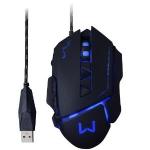 Mouse Usb Gamer 3200dpi 7 Botoes Preto Com Led Mo261 Multilaser