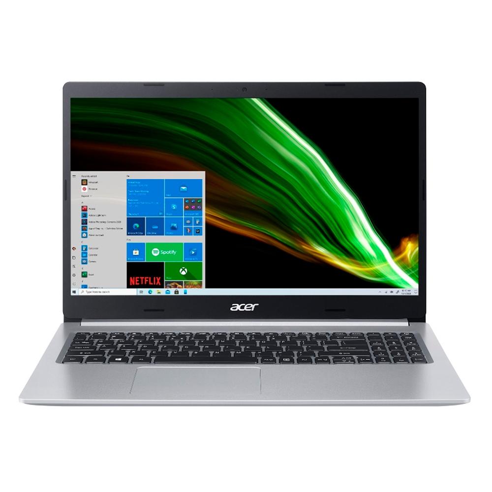 Notebook Acer A515-54-56w9 I5 10210u 4.6/4/256gb/15.6/w10 Prata