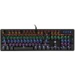 Teclado Usb Gamer Mecanico Com Led Gk100 Black Hp