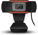 Webcam V5 Hd 720p Com Microfone Preto/laranja Brazilpc